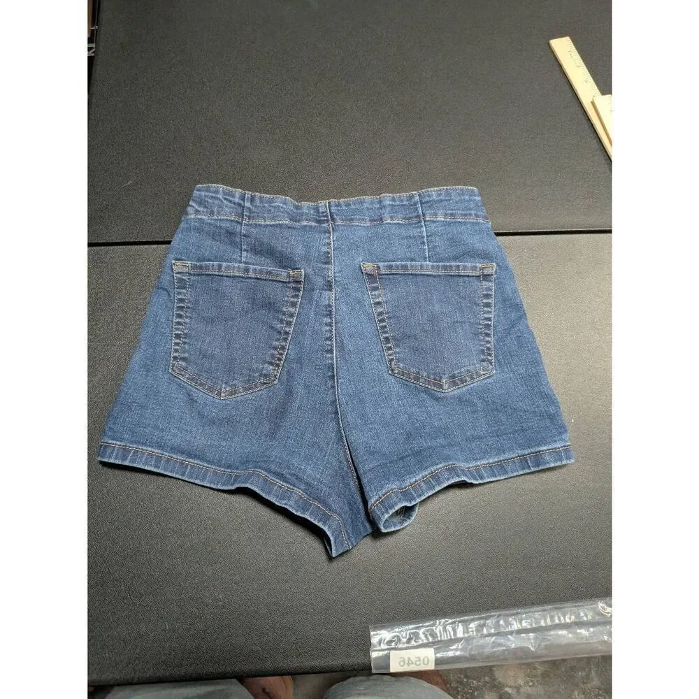 Wild Fable Women's Highest Rise Medium Wash Stretch Blue Jean Shorts Size 6/28R